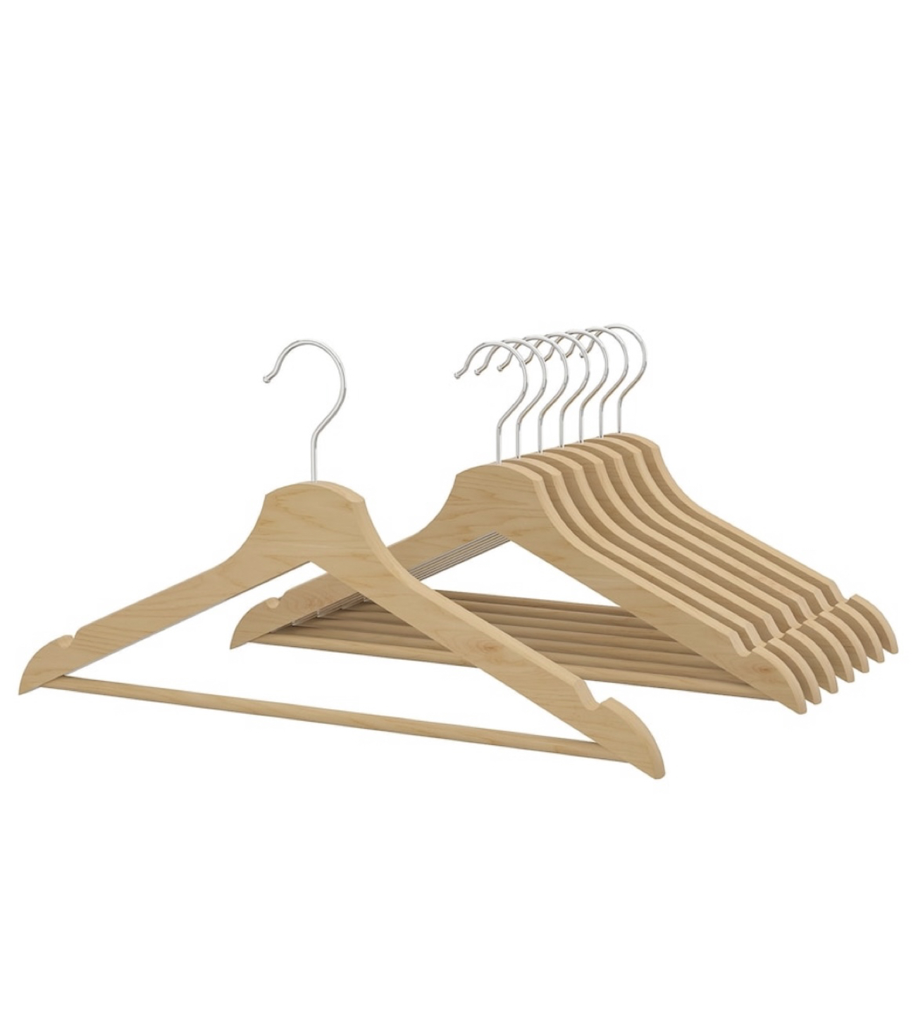 Black or natural colour wood hangers ikea thumbnail
