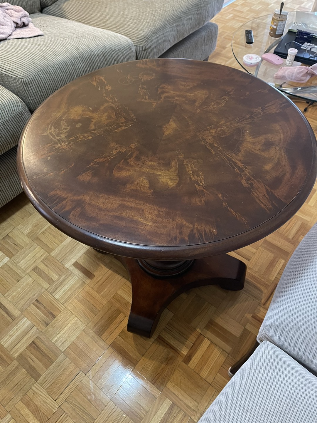Large Round Table Solid Wool - photo 2