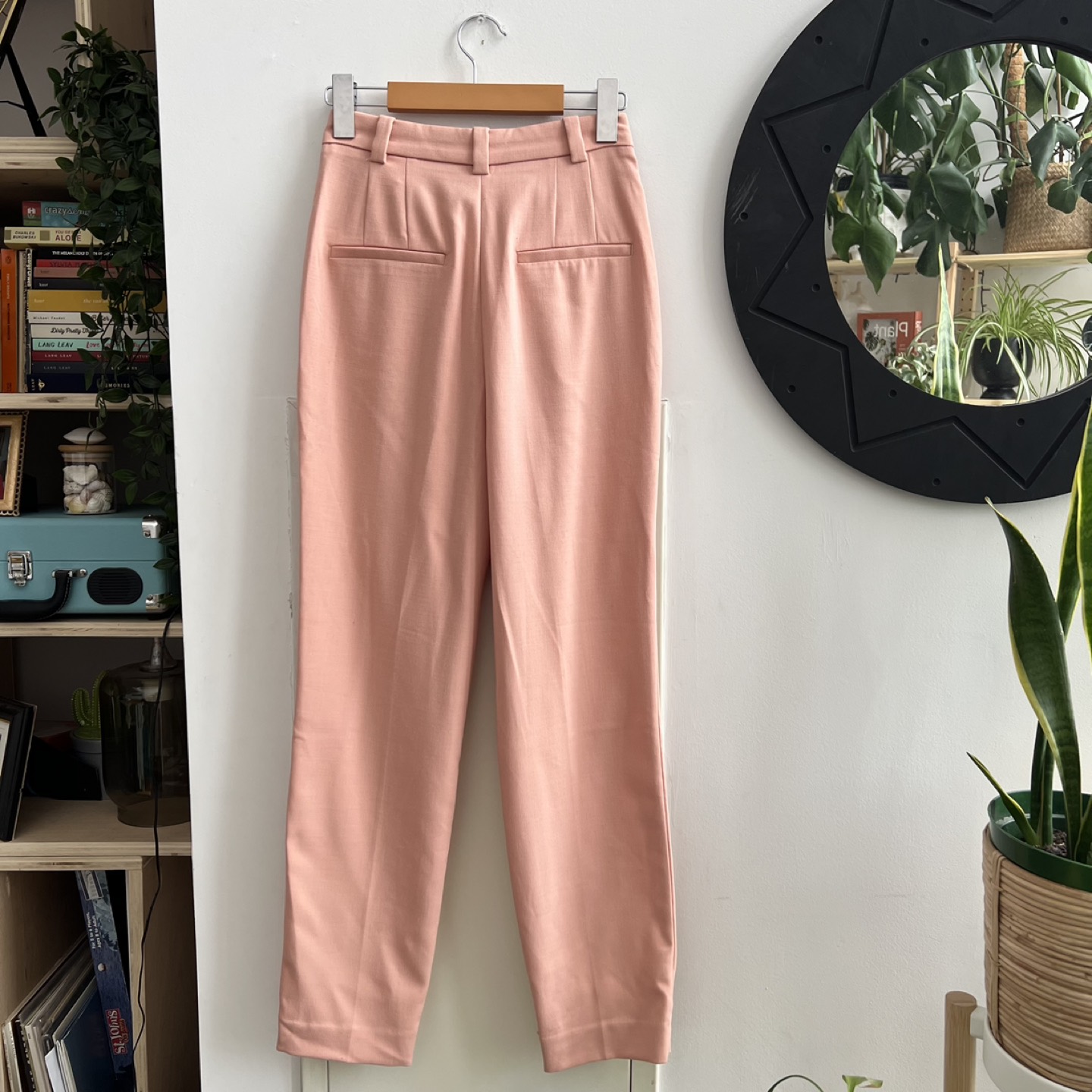 PEACH/ PINK PLEATED TROUSERS- NEVER WORN image indicator(2)