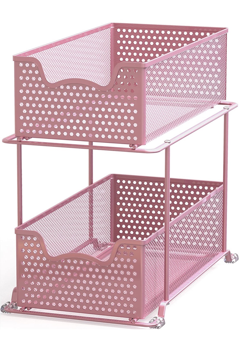 Simple Houseware 2 Tier Sliding Cabinet Basket image indicator(3)