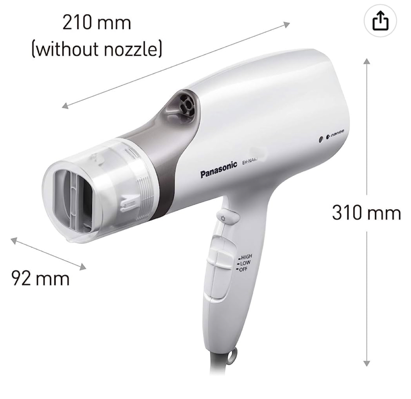 Panasonic Nanoe Hydrating hair dryer - photo 2