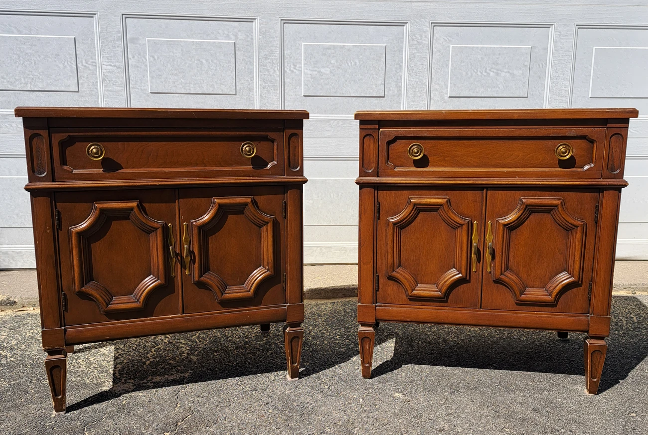 Solid wood nightstands