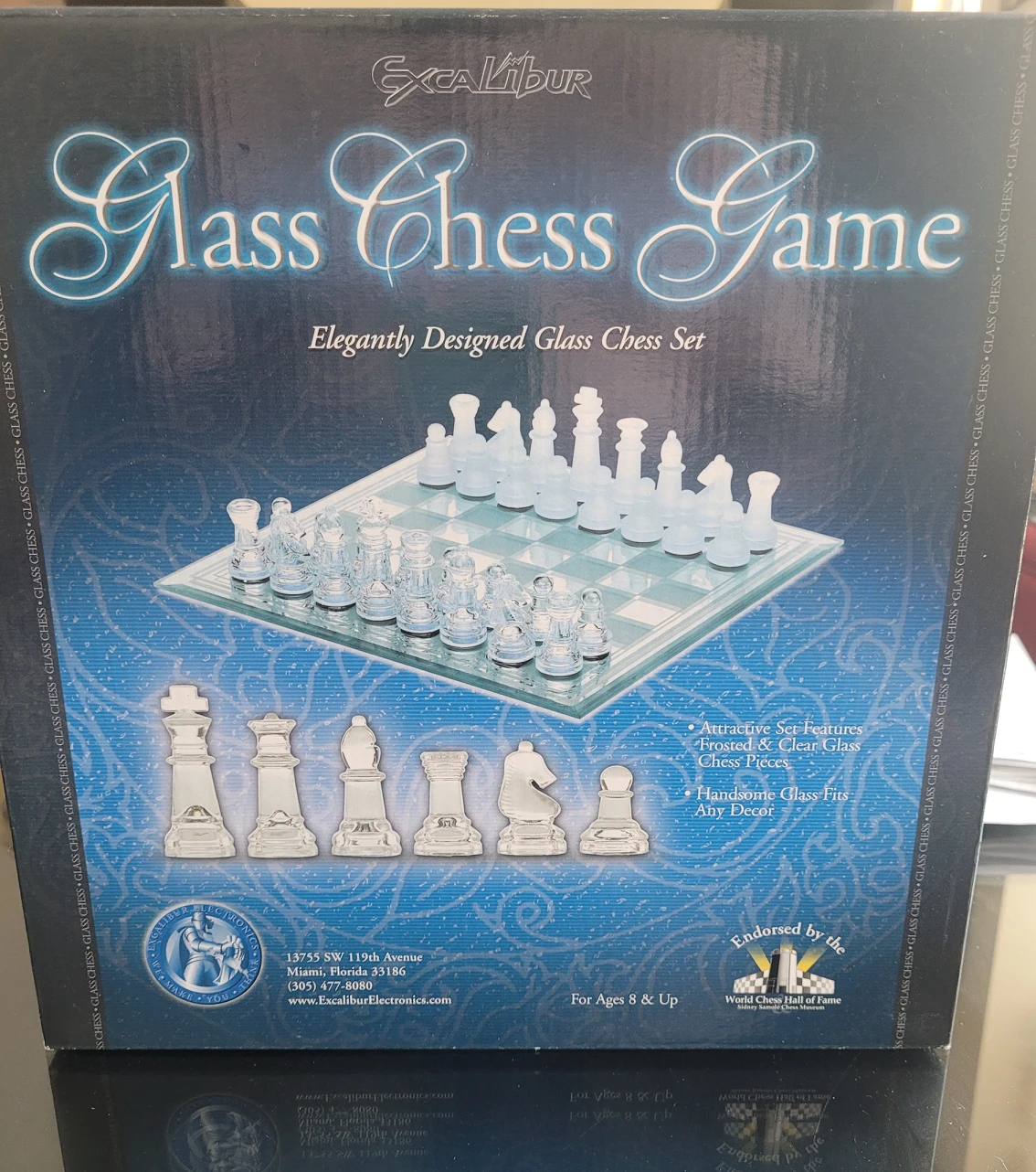 *BRAND NEW* glass chess set thumbnail