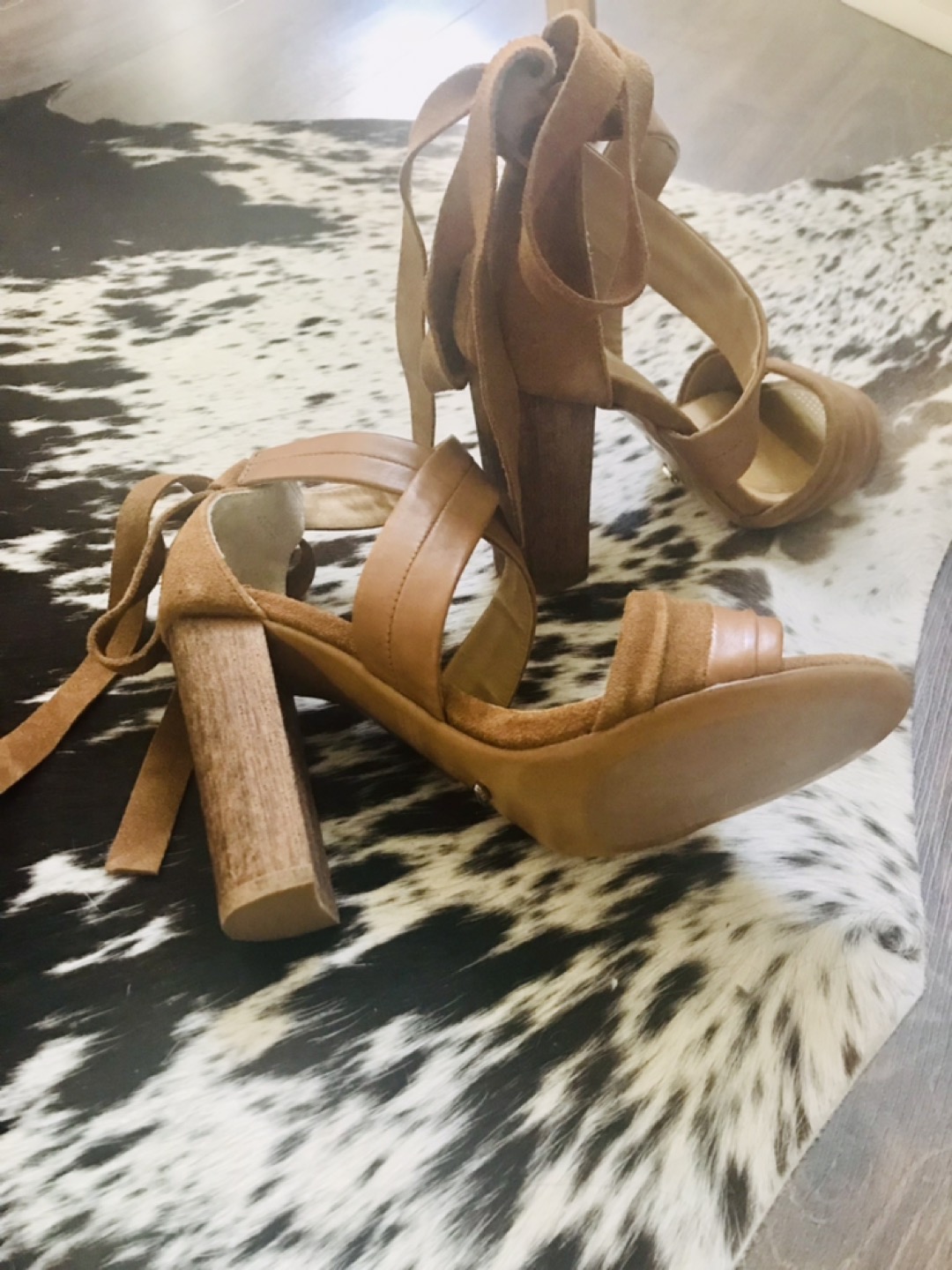 Tony Bianco leather and suede high heel sandals 6 image indicator(3)