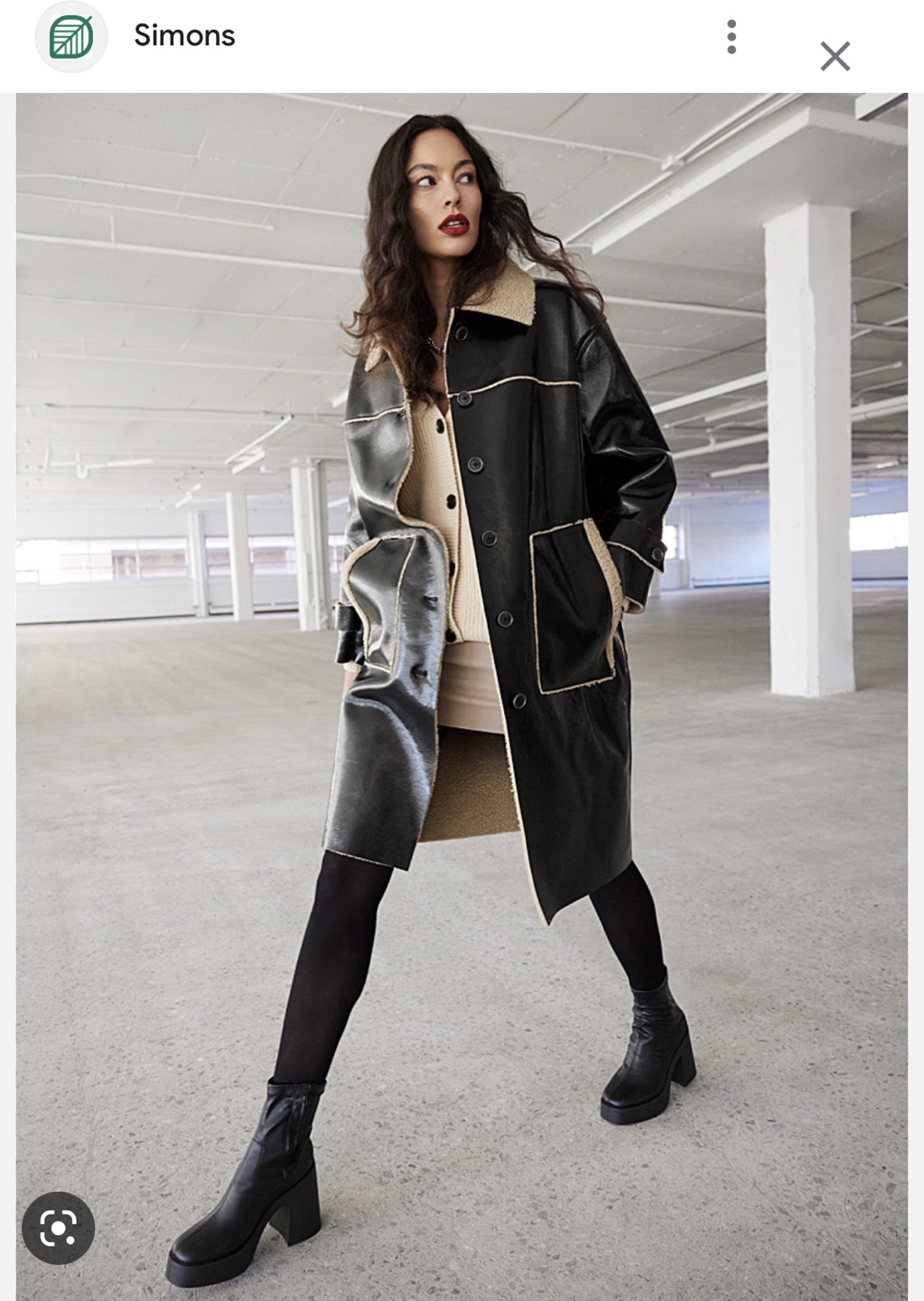 Long faux-shearling coat image indicator(3)