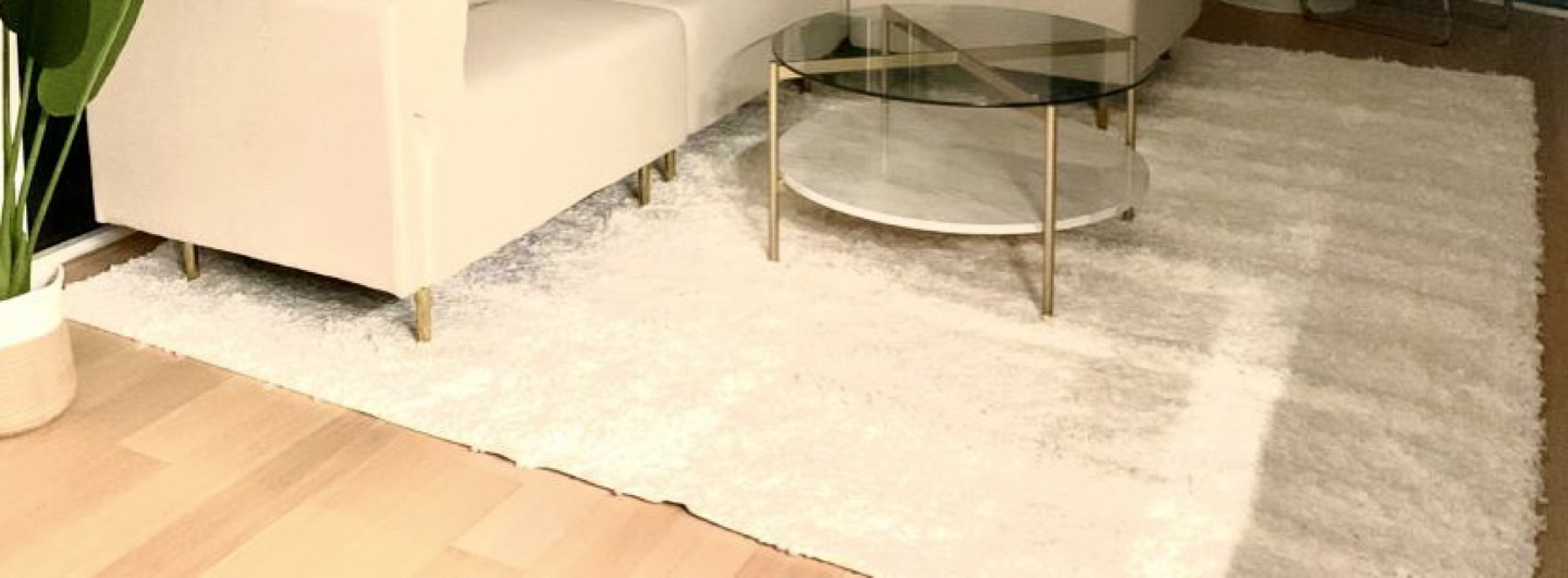 White Living Room Rug - 8' x 10' Ivory Zermatt