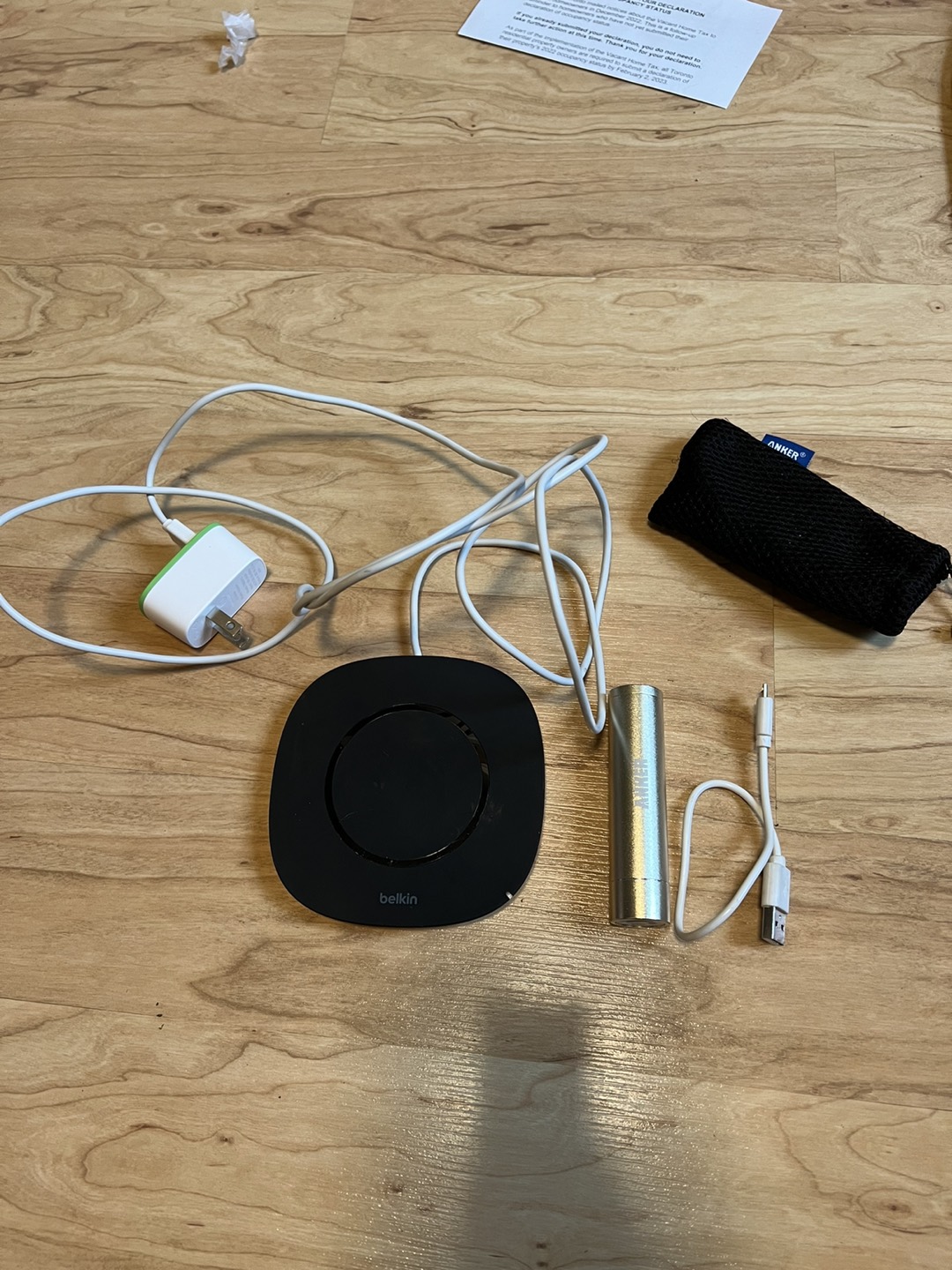Belkin Wireless charging pad and portable charger