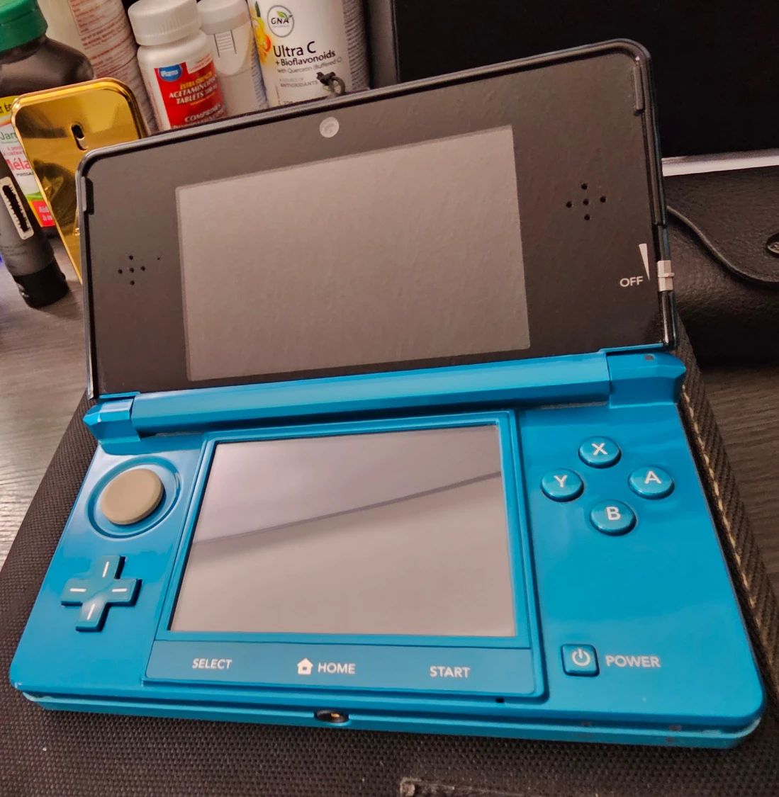 Nintendo 3DS Aqua Blue *MINT* - photo 3