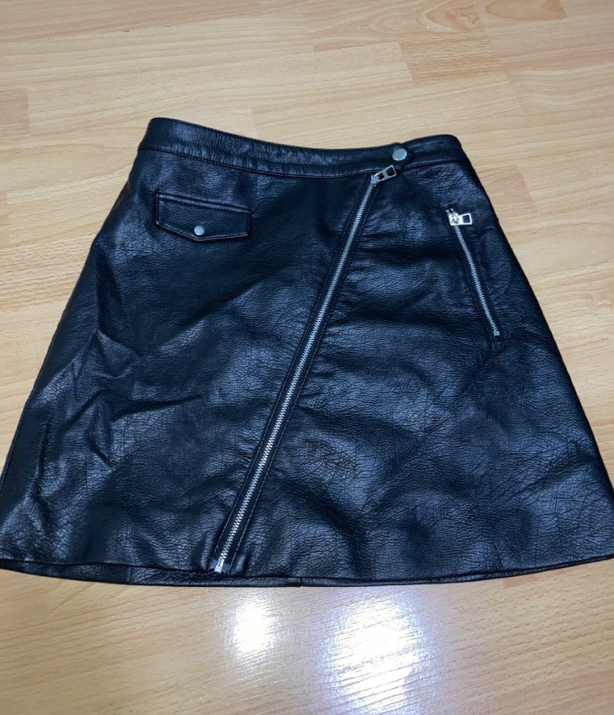 H&M Leather pencil skirt thumbnail