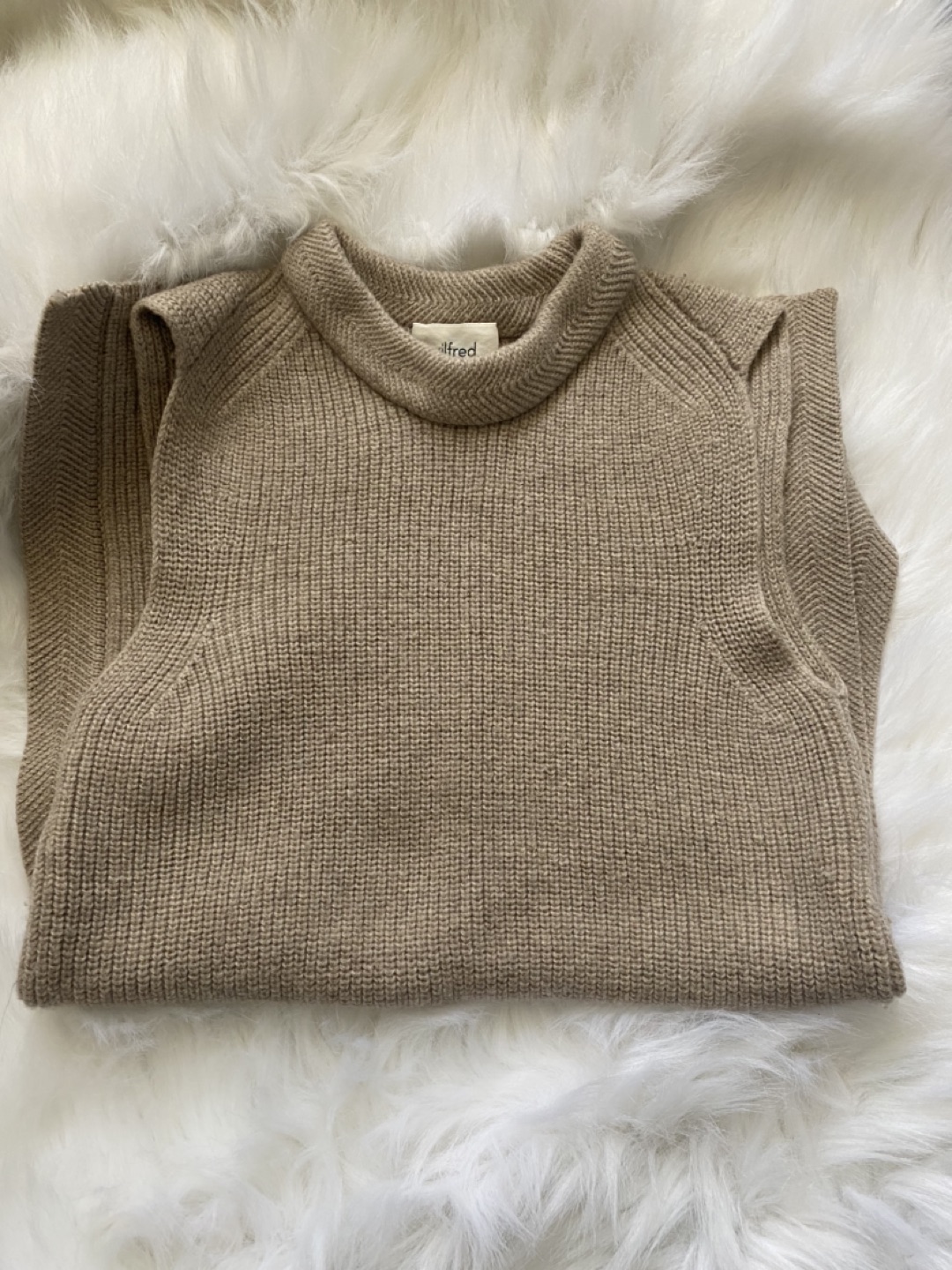 XS Wilfred wool sleeveless tunic thumbnail