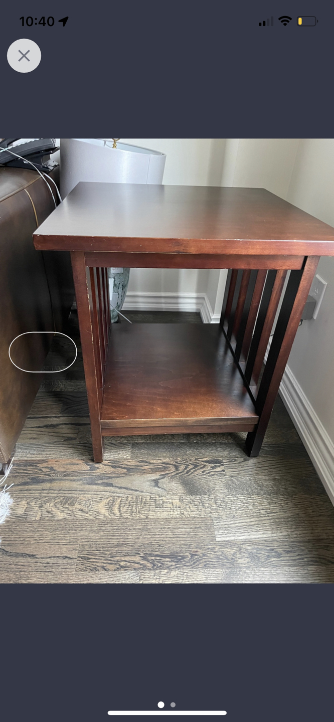 *Moving* Side table with shelf thumbnail