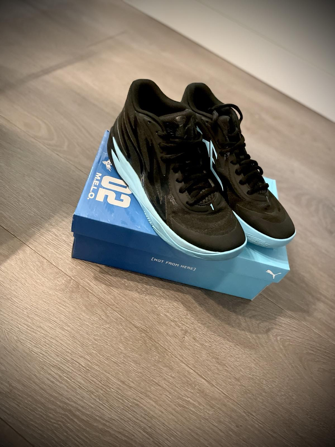 Lamelo Puma MB.02 Black Blue Basketball Shoes, Size 8.5 - photo 2