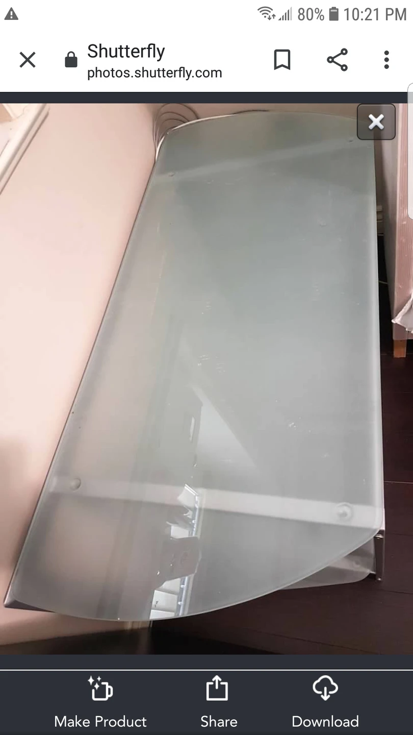 glass t.v. stand