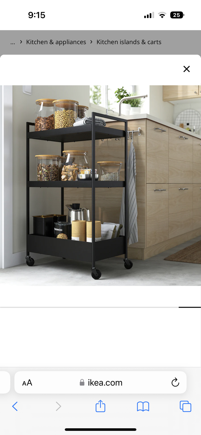 IKEA Nissafors black utility cart - photo 4