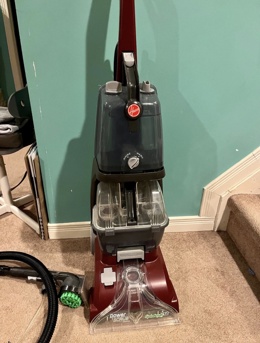 Hoover Power Scrub Deluxe Carpet Cleaner , Upright Shampoo