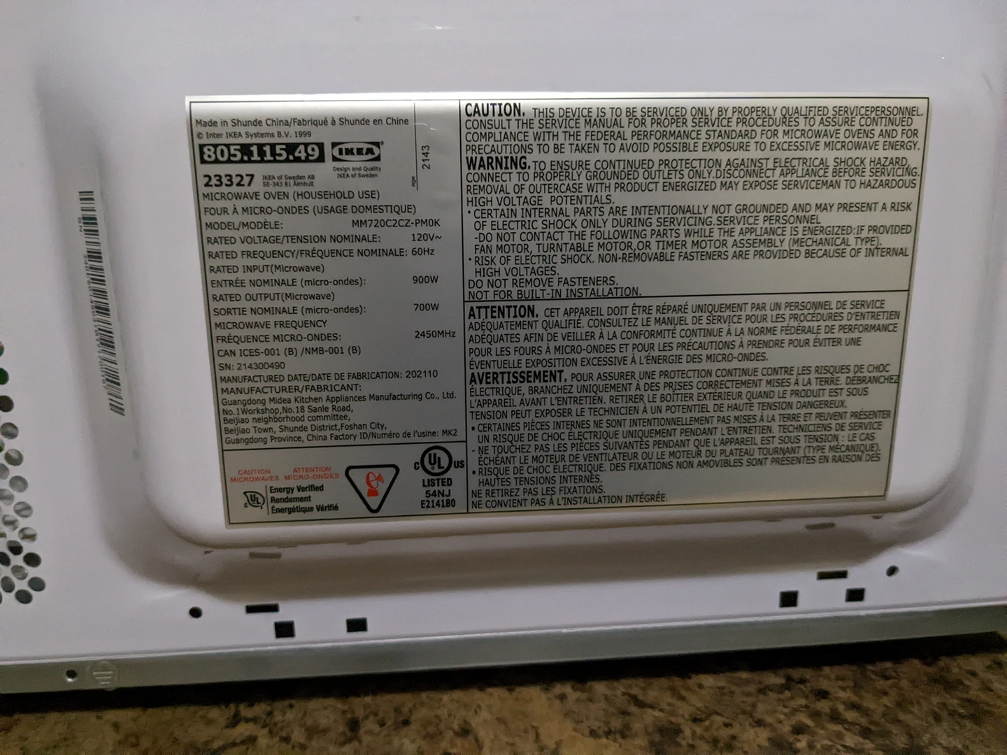 Microwave oven from ikea - photo 2