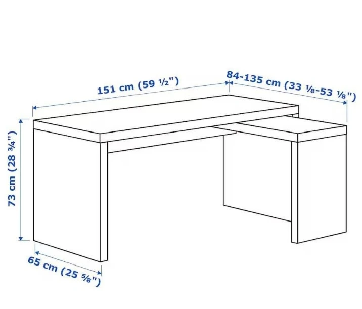 IKEA - MALM - DESK - photo 2