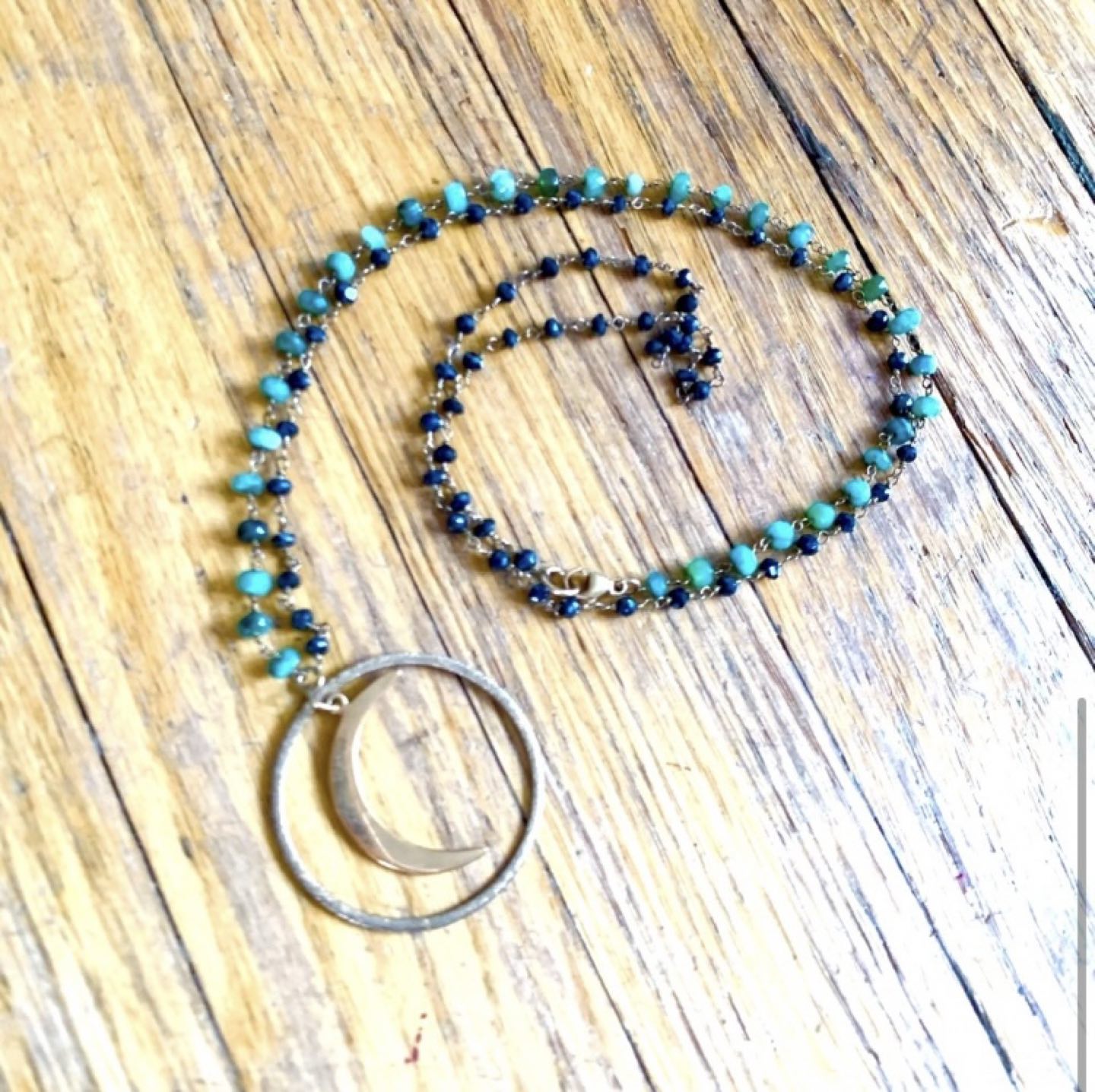 Vintage Boho Moon Necklace image indicator(3)