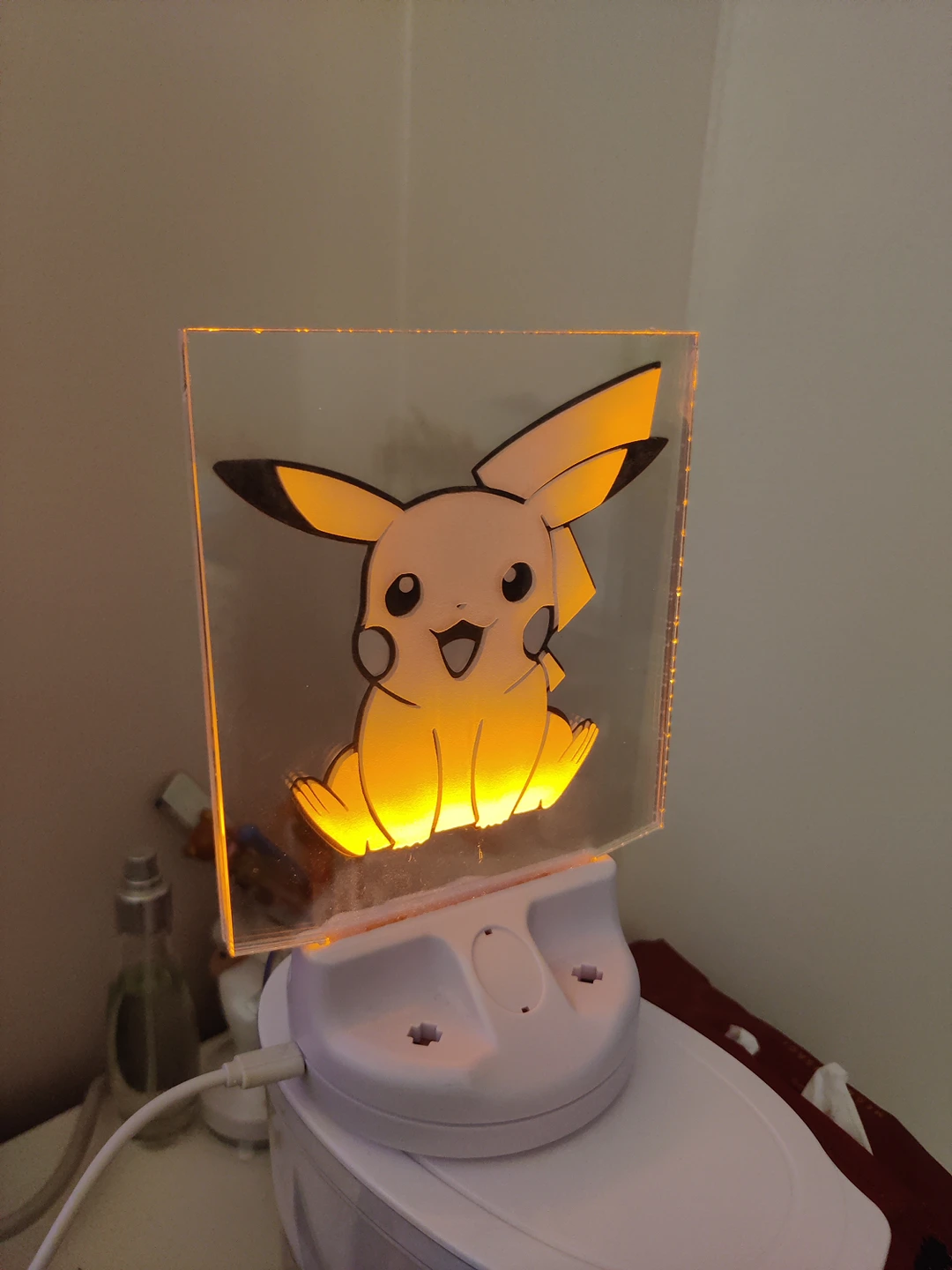 Pikachu light up led decor pokemon - photo 2