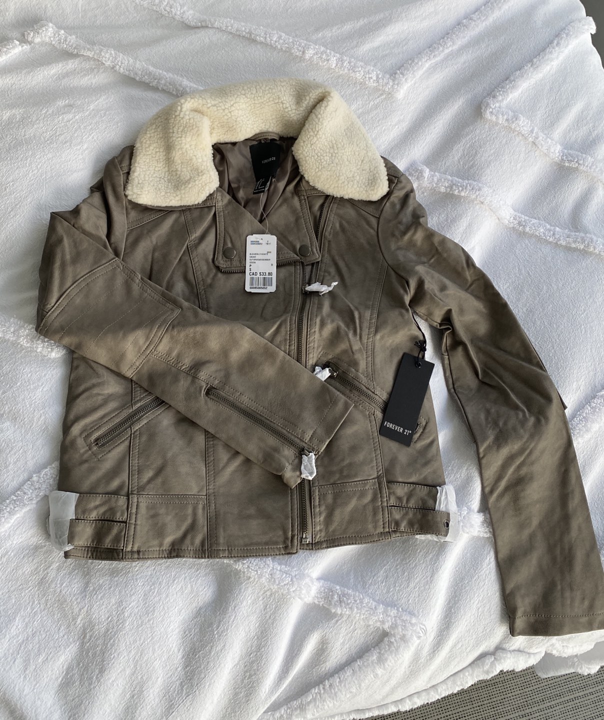 Grey biker jacket