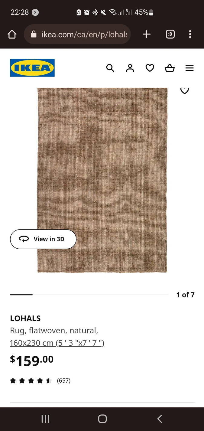 100% jute IKEA rug - photo 2