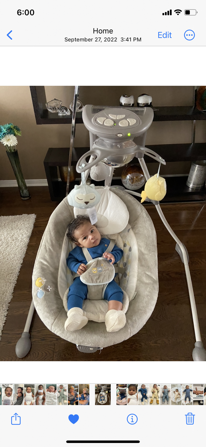 Ingenuity baby swing.