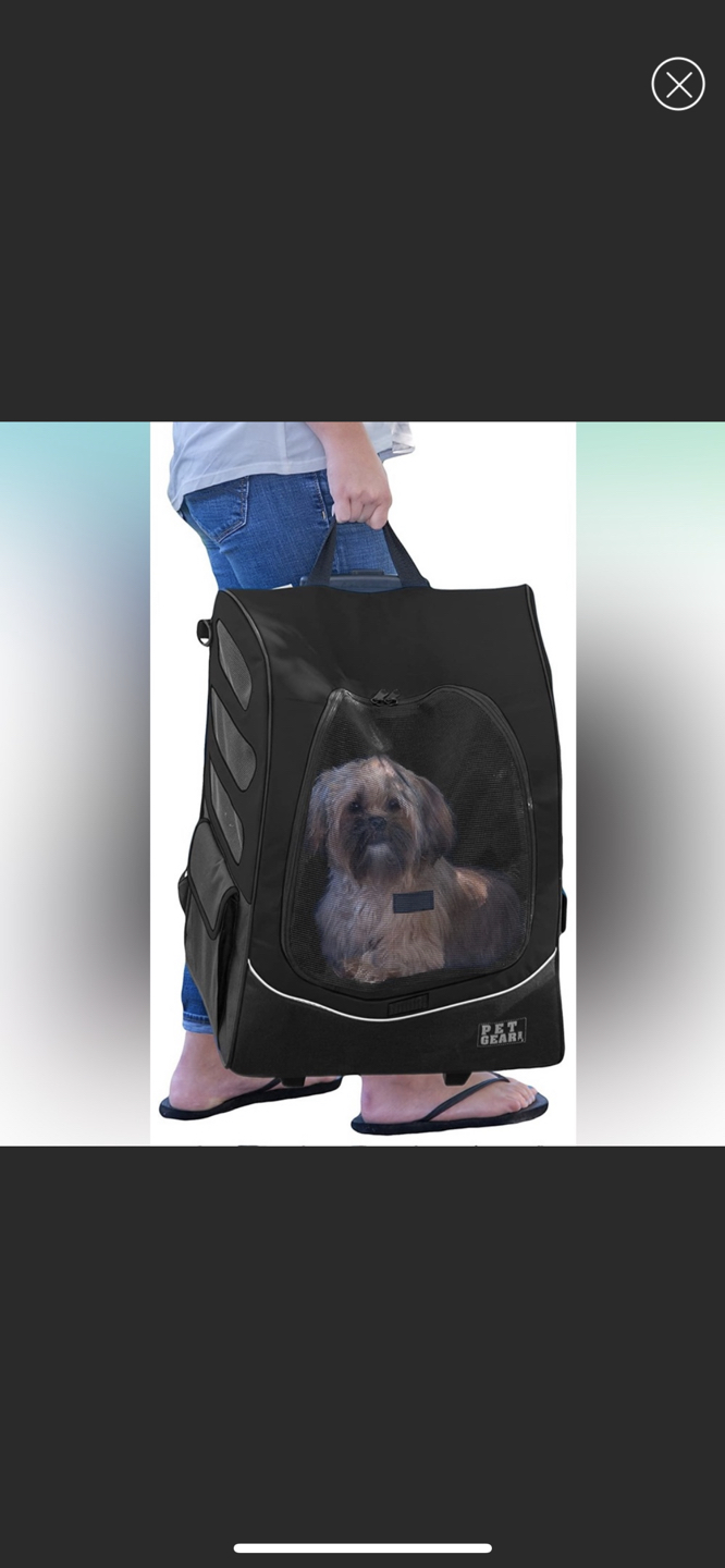 Roller Backpack for Cats/Dogs With Tether & Extendable Handle image indicator(6)