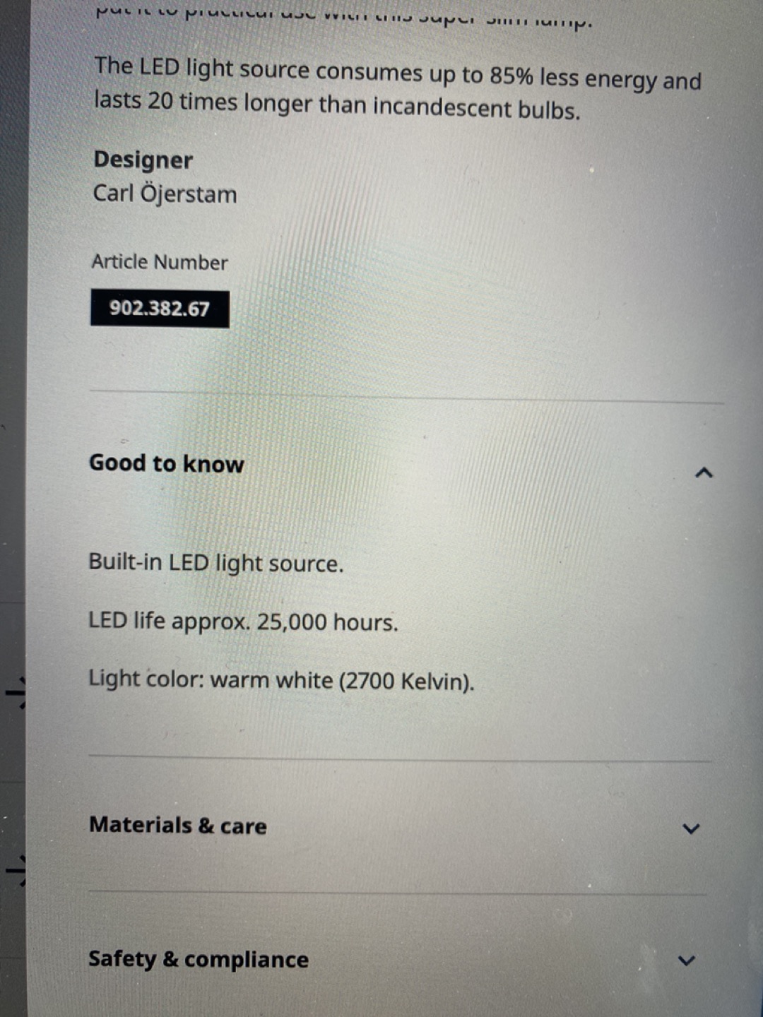 【Final Sale!!】IKEA LED desk lump! - photo 3