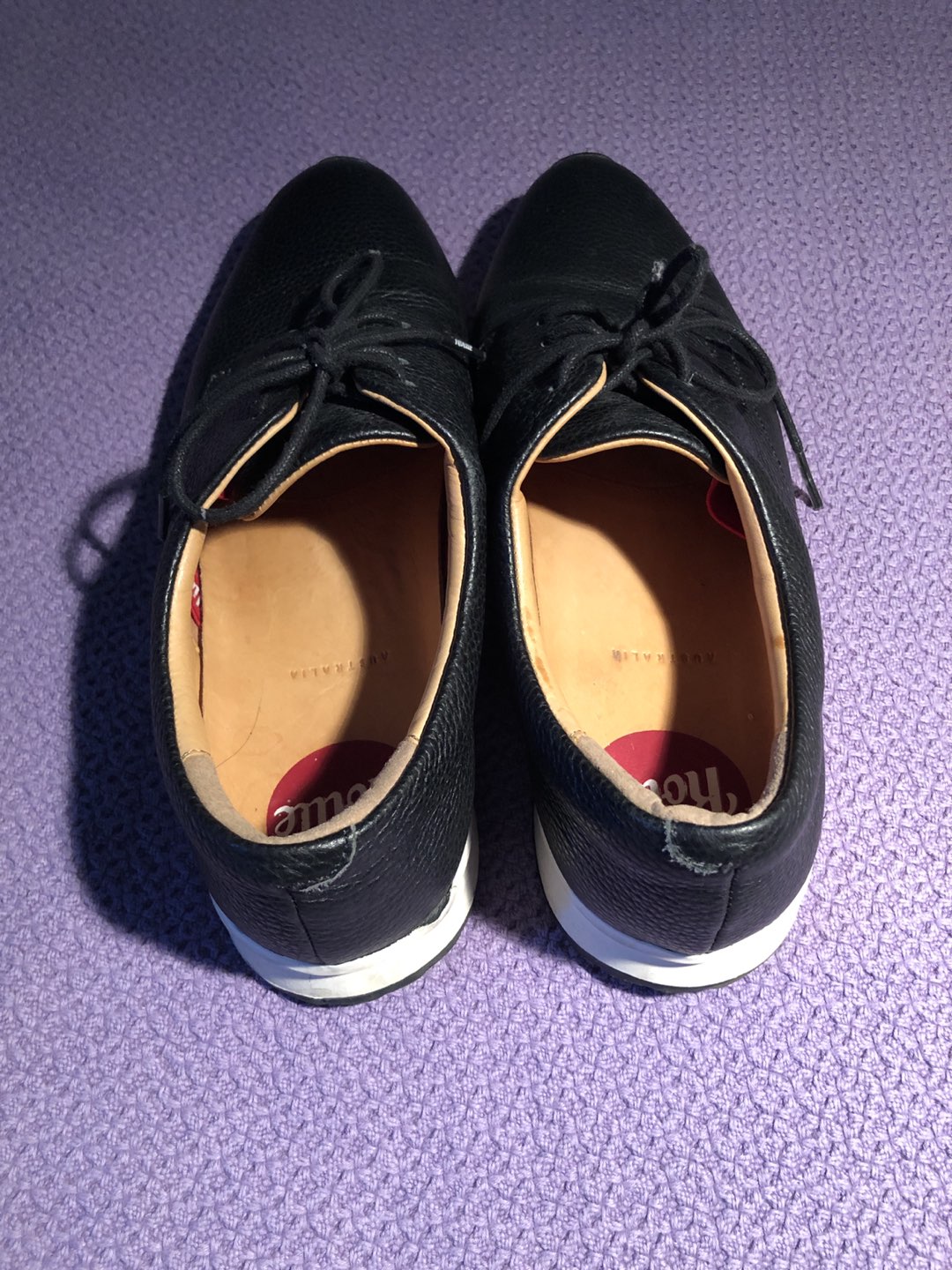 Rollie Derby Black Tumbled Leather Oxfords US10 image indicator(3)