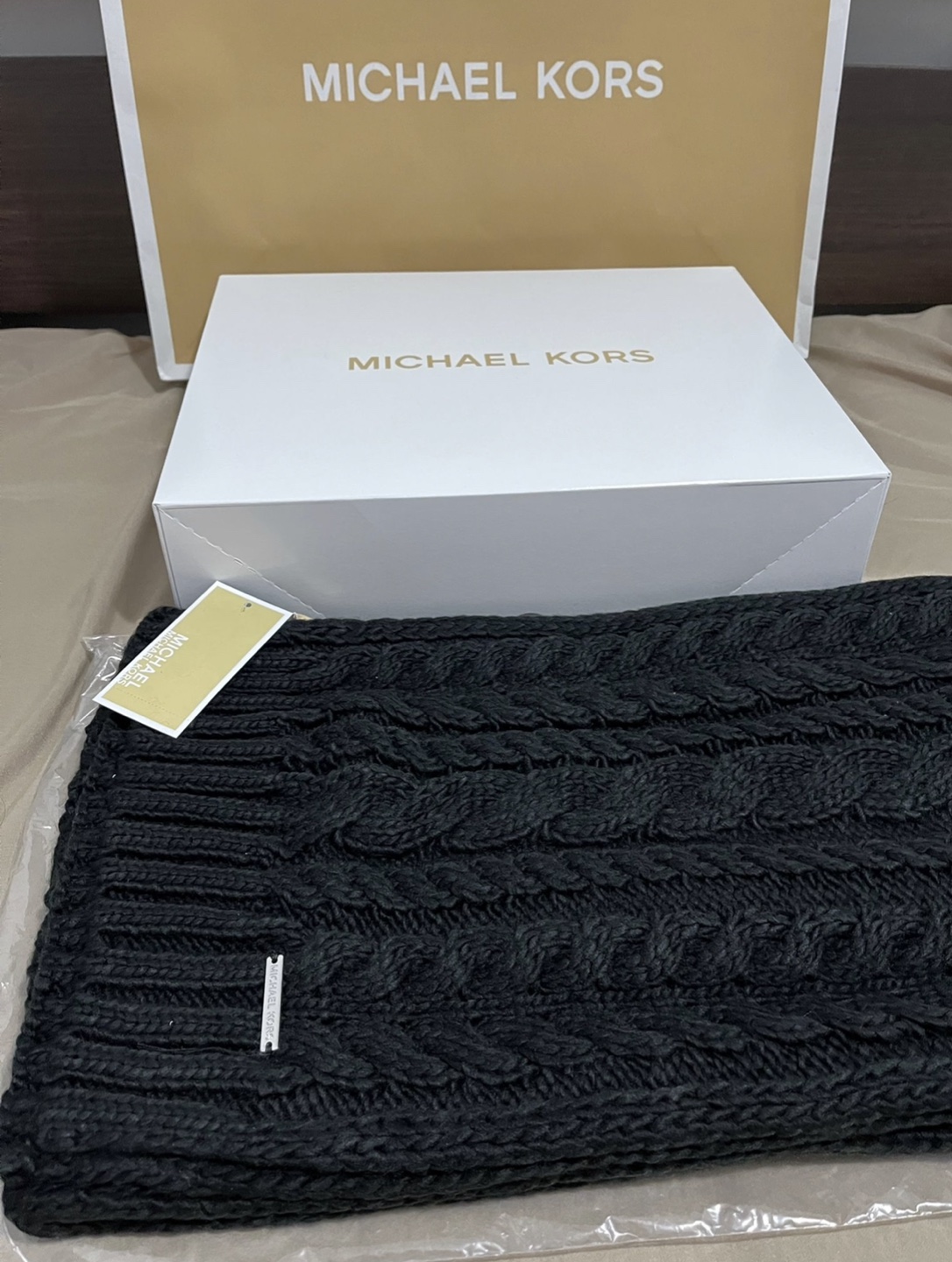 MICHAEL KORS English Cable Knit Scarf - photo 2