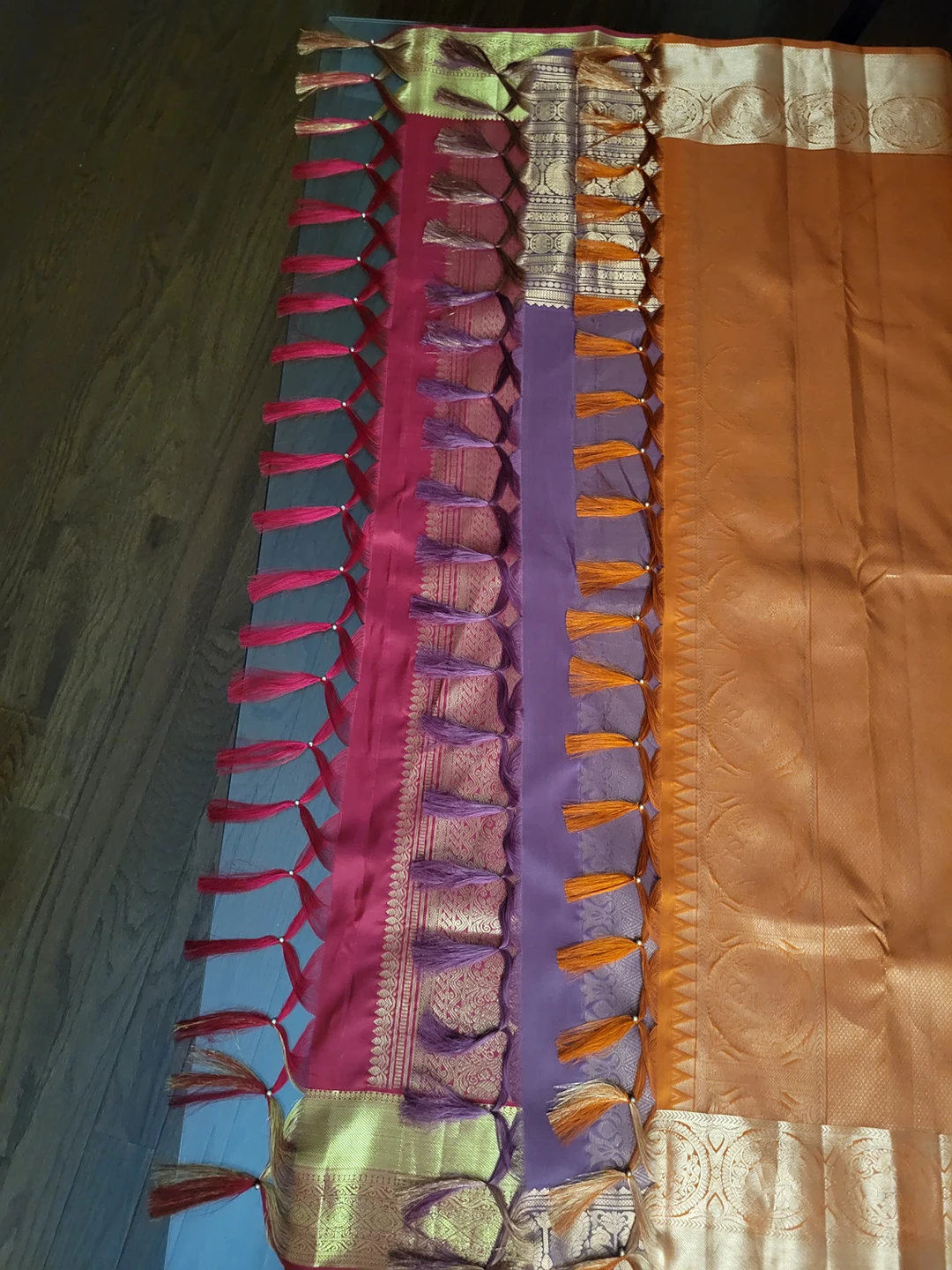 Making saree tassels