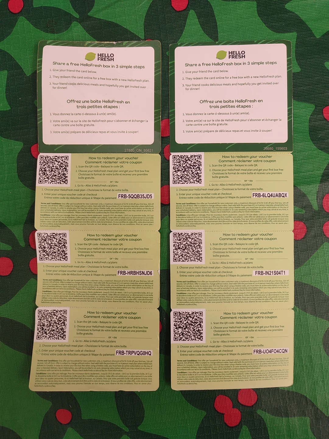 #Freecycle Hello Fresh 'Free Box Cards' image indicator(2)