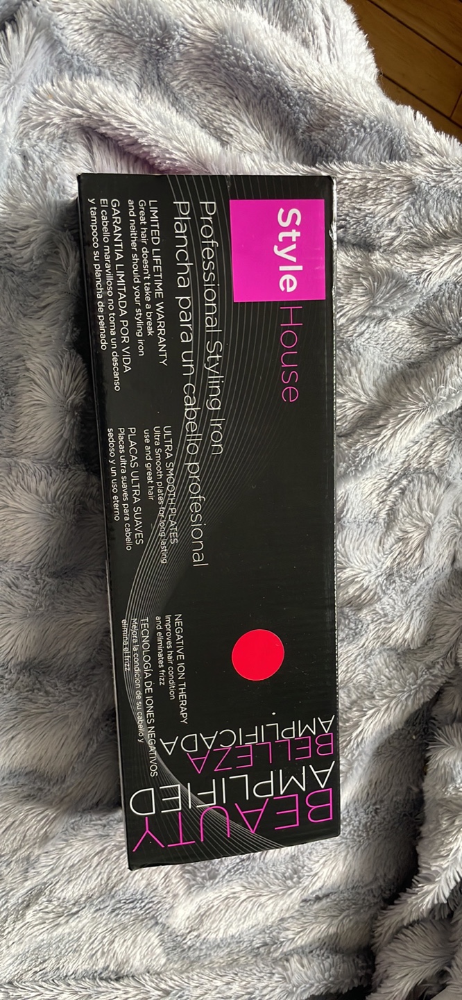 Red hair straightener styling iron thumbnail