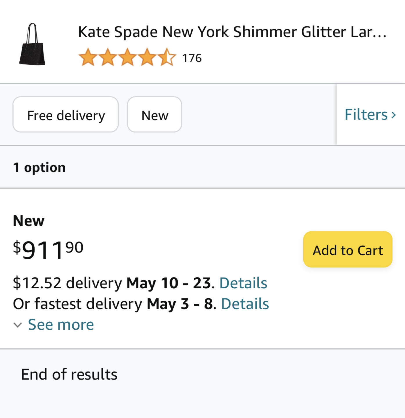 Brand New Kate Spade NY Shimmer Glitter NWT Tote Shoulder Bag - photo 4