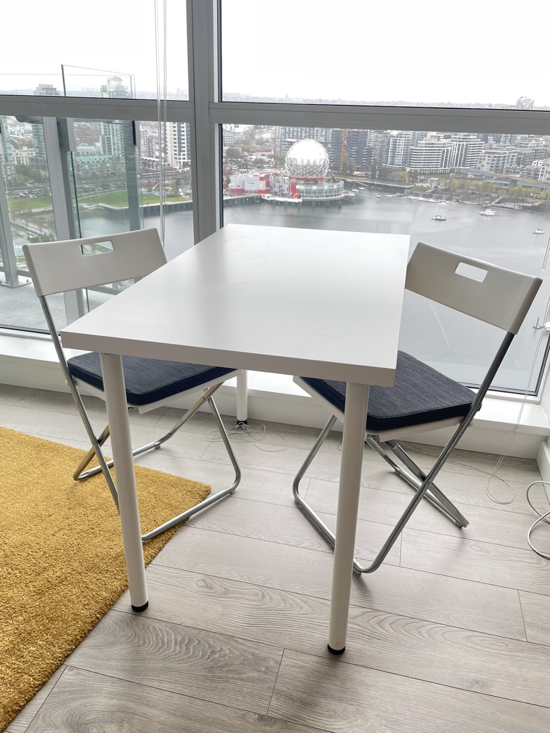 IKEA small dining table desk and two chairs