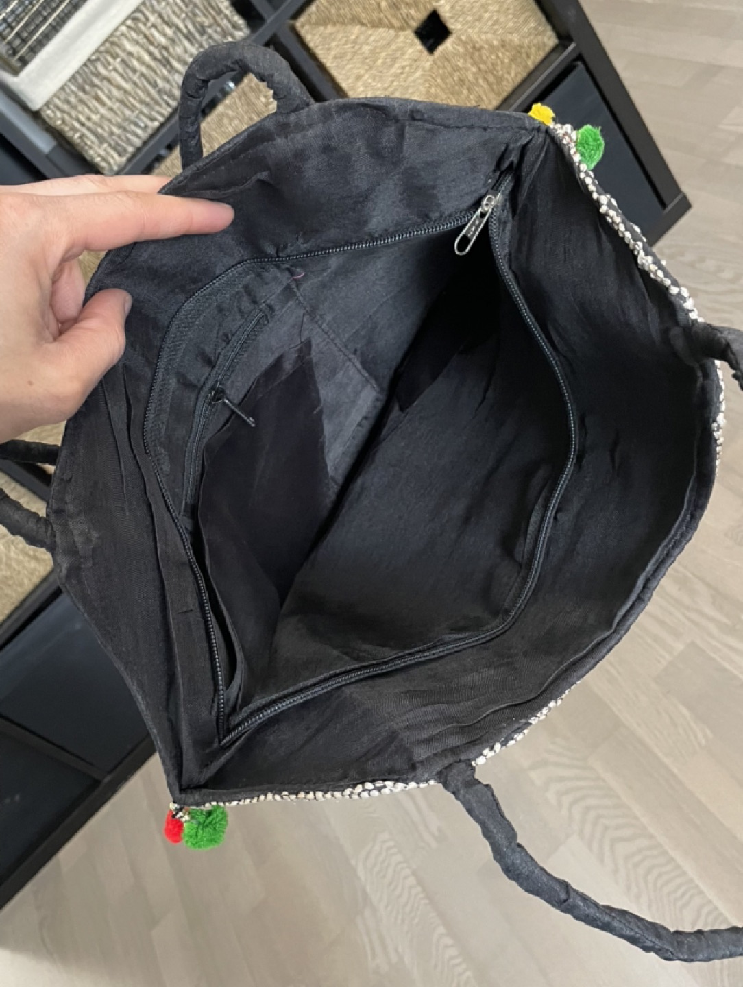 Handmade purse with elephant design image indicator(2)