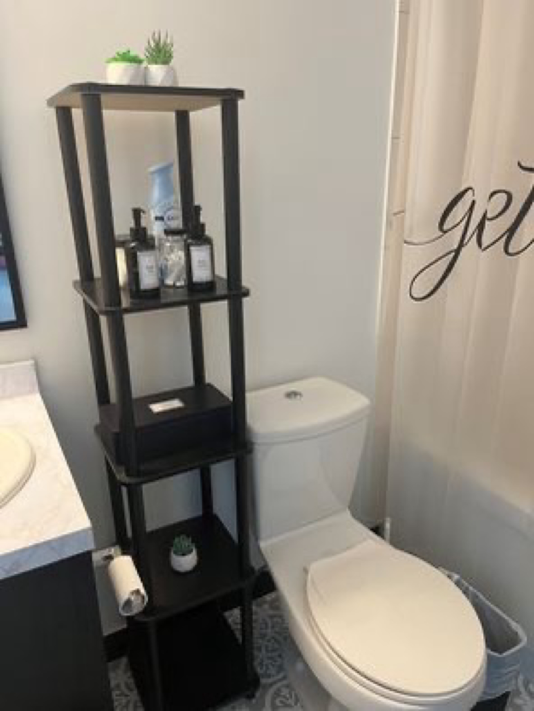 Juarez 57.6'' H x 11.6'' W Plastic Standard Bookcase - photo 2