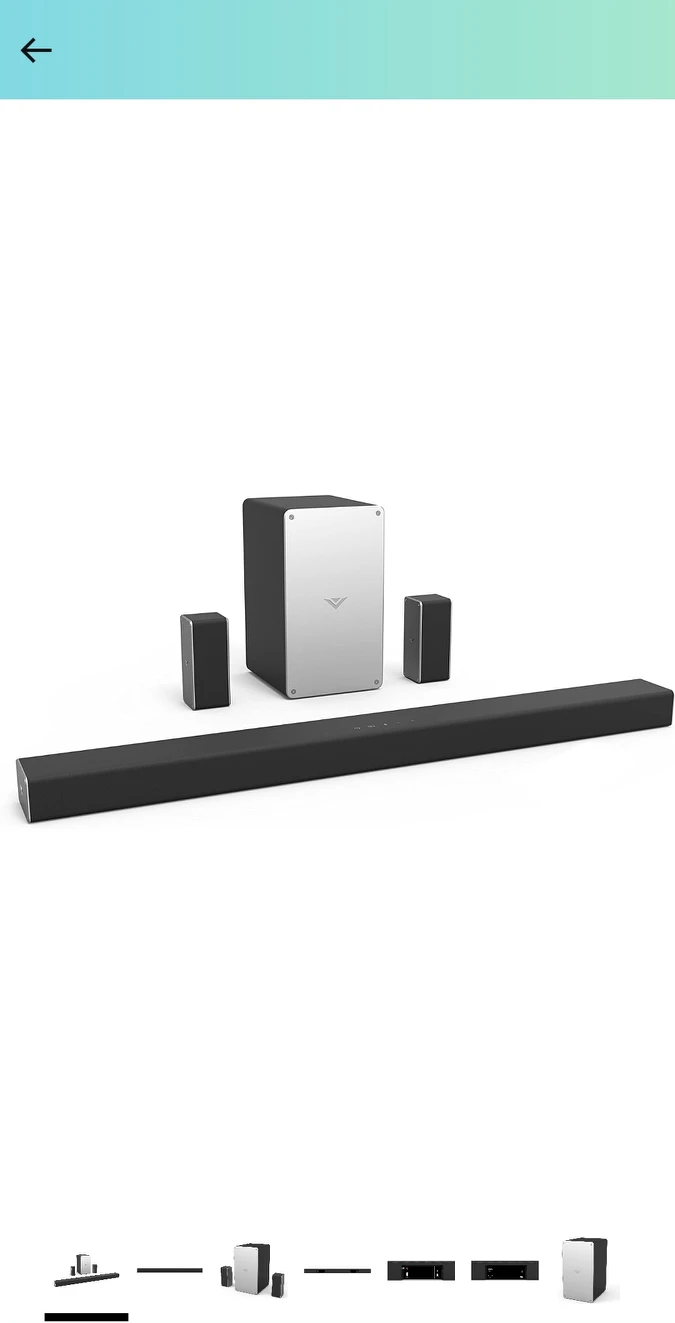 VIZIO Sound Bar for TV, 36” 5.1 Surround Sound System for TV - photo 2