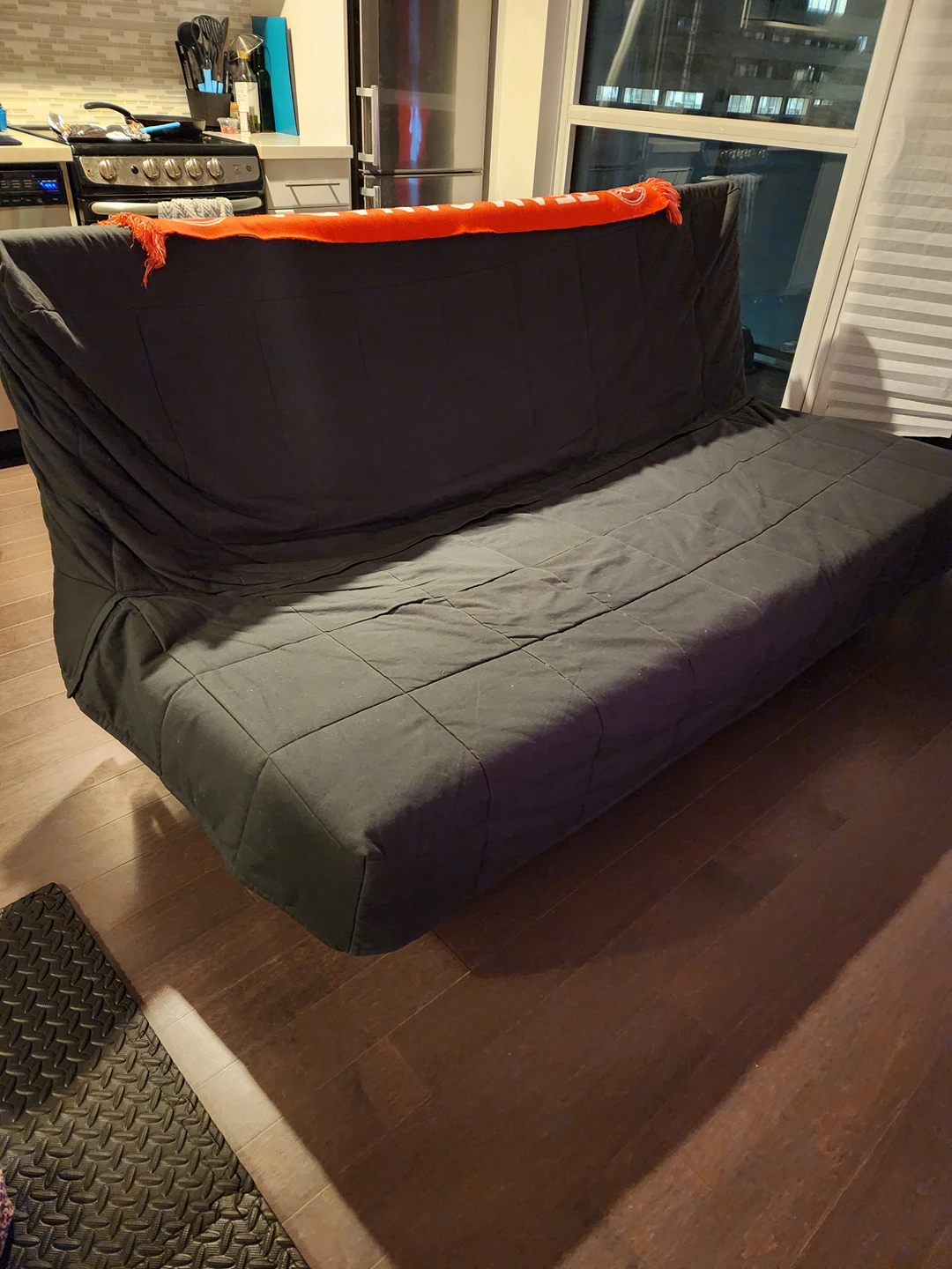 Sofa / Sofabed with Black Cover