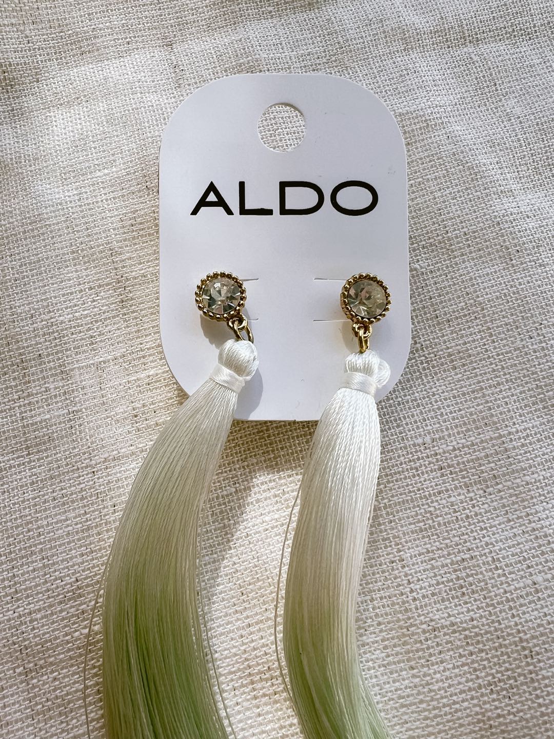 Green Ombre Tassel Earrings image indicator(2)