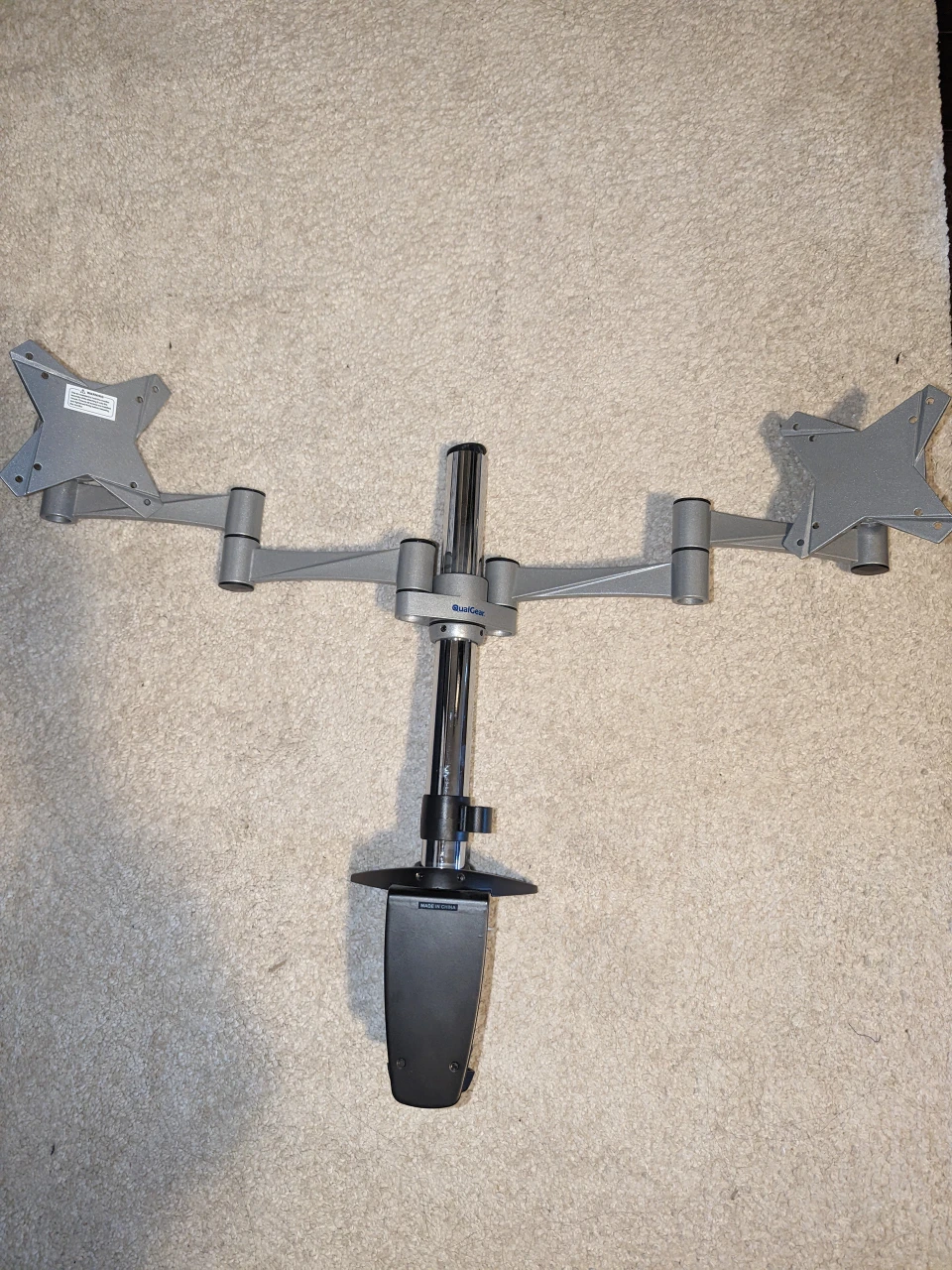 QualGear QG-DM-02-016 Dual Desk Mount for 13-27 inch, like new thumbnail