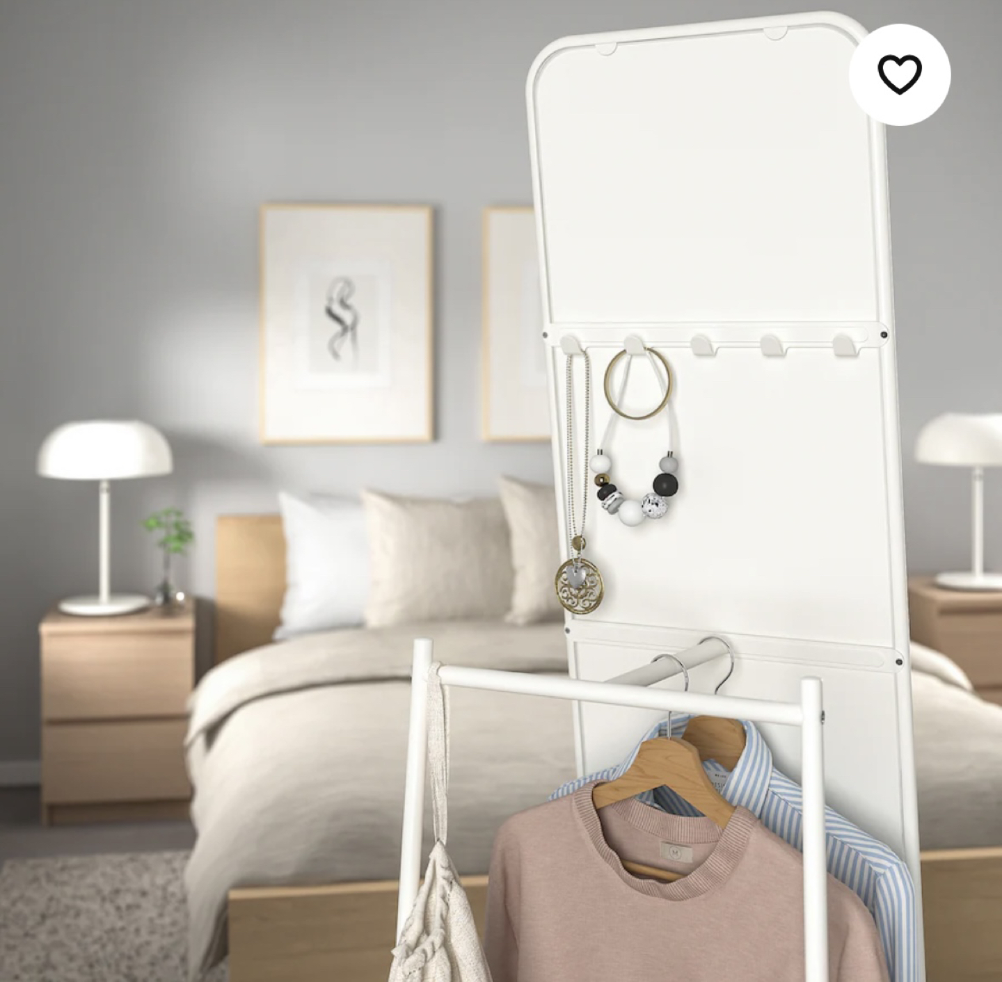 IKEA Knapper white standing mirror - photo 5