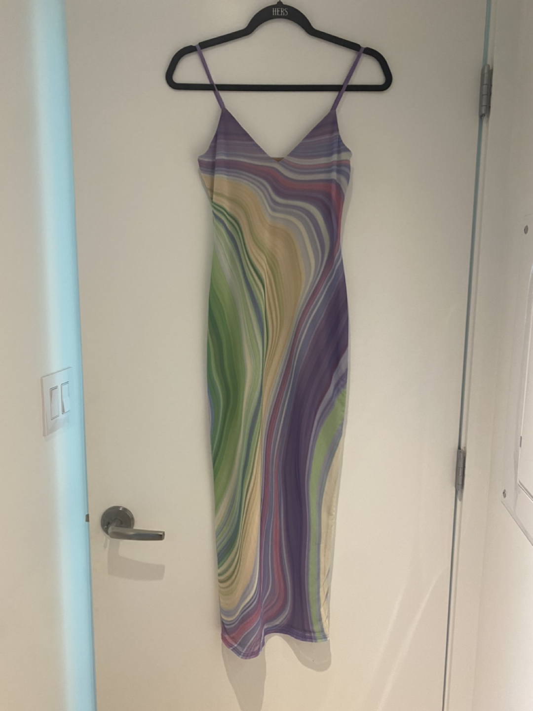 AFRM Wave ABSTRACT Saturn Dress XS - photo 3