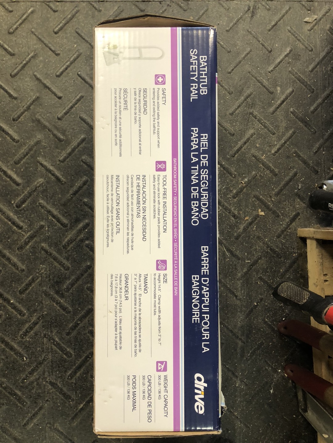 Bathtub safety rail image indicator(2)