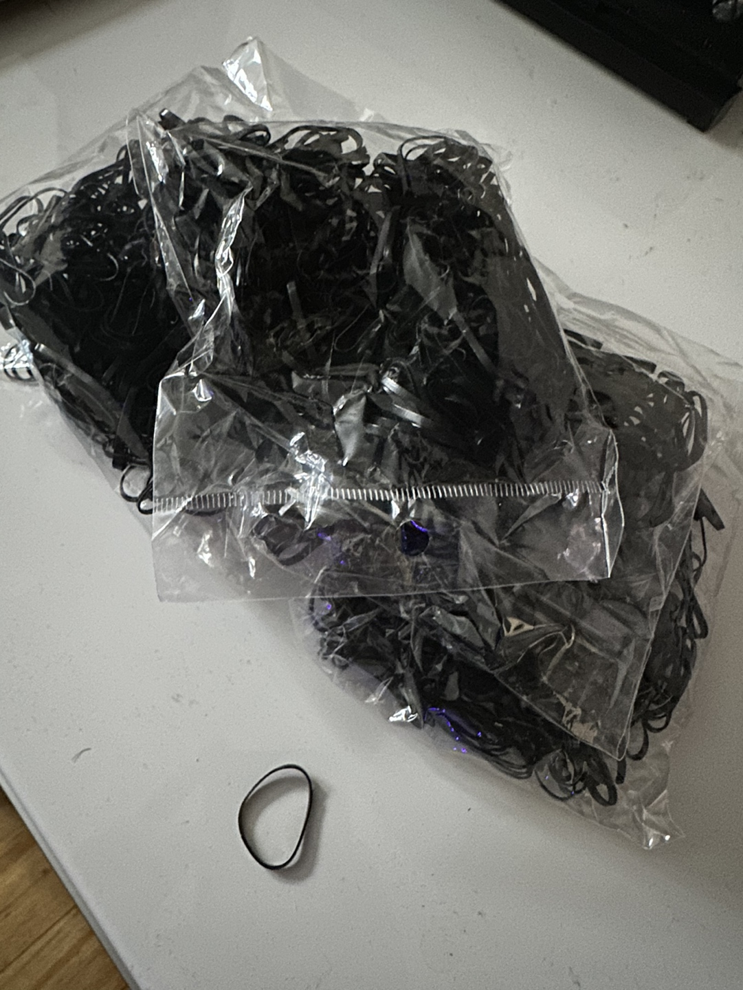 Black Hair Ties / Rubber Bands #freecycle