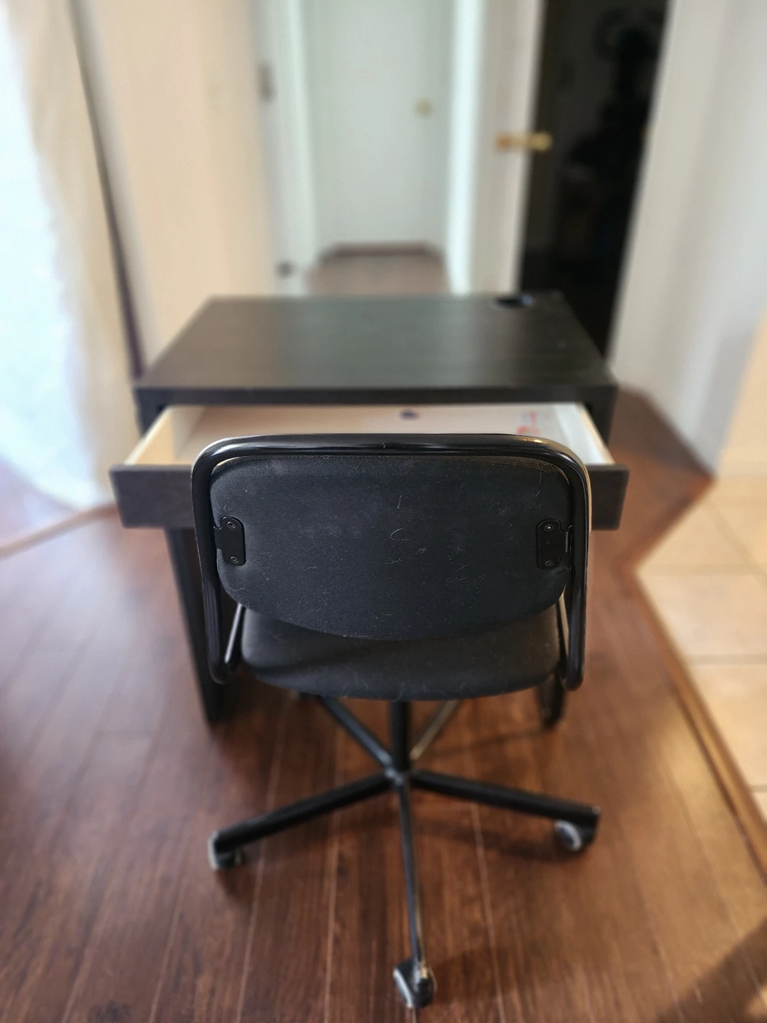 Ikea MICKE Computer desk with Chair image indicator(2)