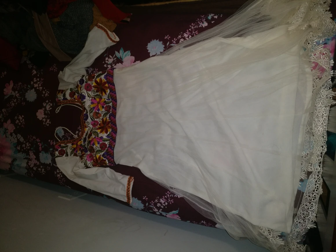White Indian dress for women perfect for Dewali 2 piece