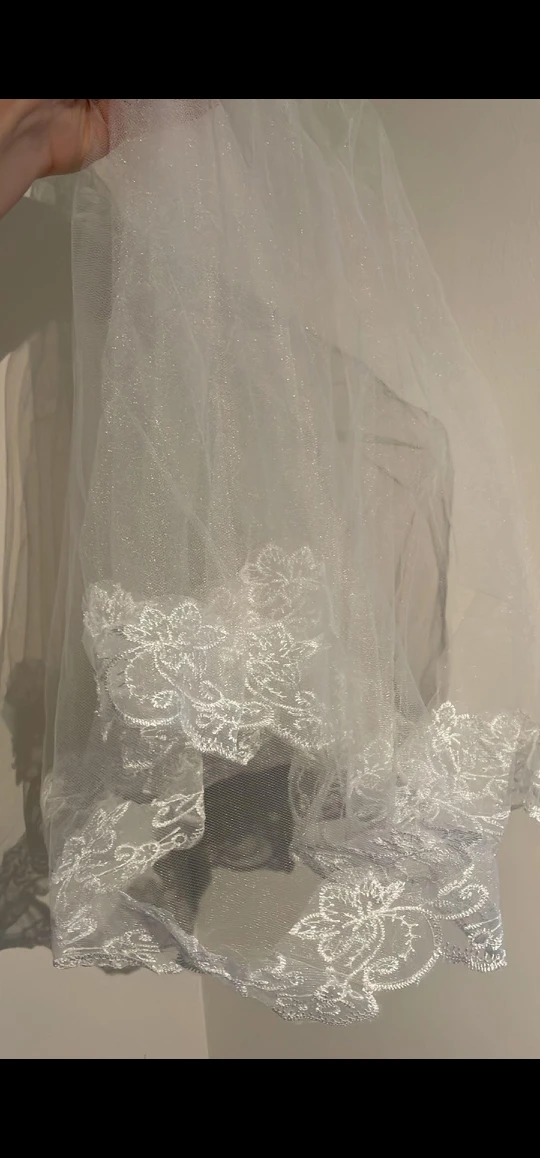 bridal veil and tiara - photo 2