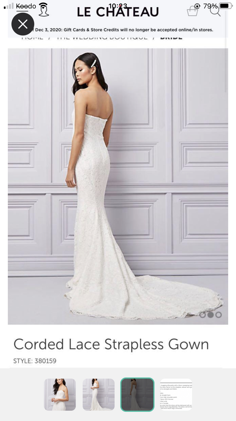 Wedding dress Le Chateau-brand new - photo 3