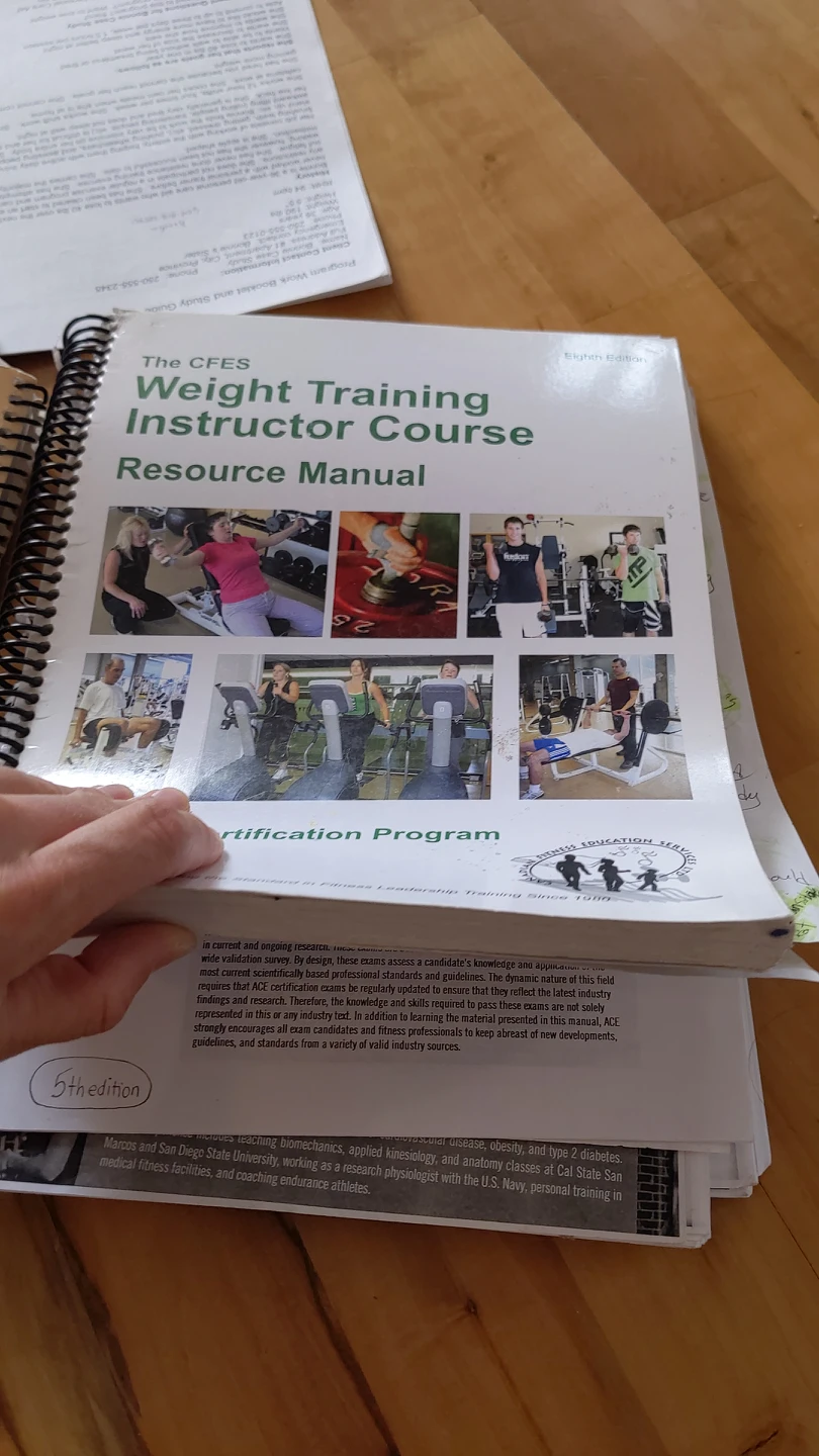 CFES personal Trainor certification course textbooks image indicator(2)